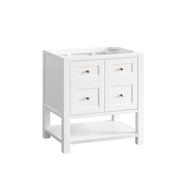 James Martin Vanities Breckenridge 30in Single Vanity Cabinet, Bright White 330-V30-BW - main